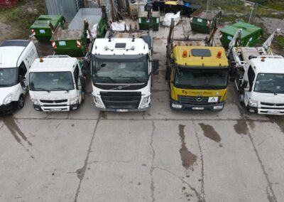 Fuhrpark Luftbildaufnahme